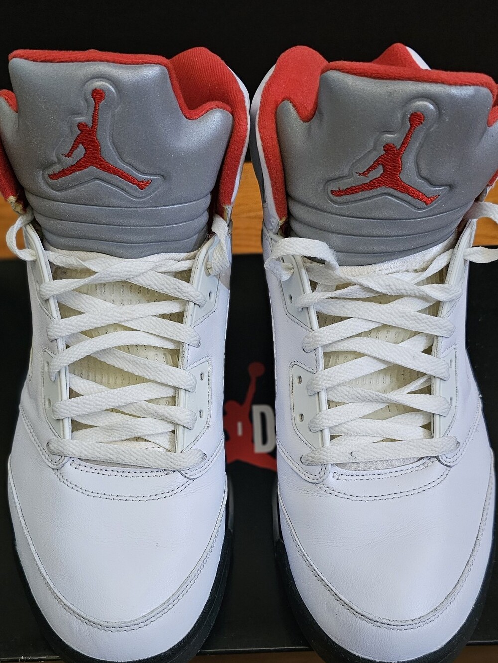 Air Jordan 5 Retro , White Fire Red (2020) Size Mens 13